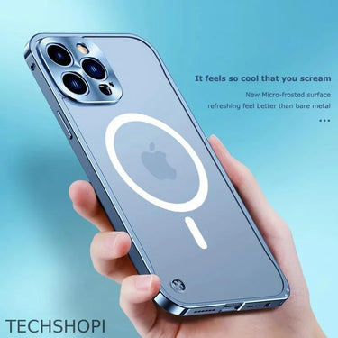 Magnetic Charging Aluminium Case Cover for iPhone - by USAdrop -